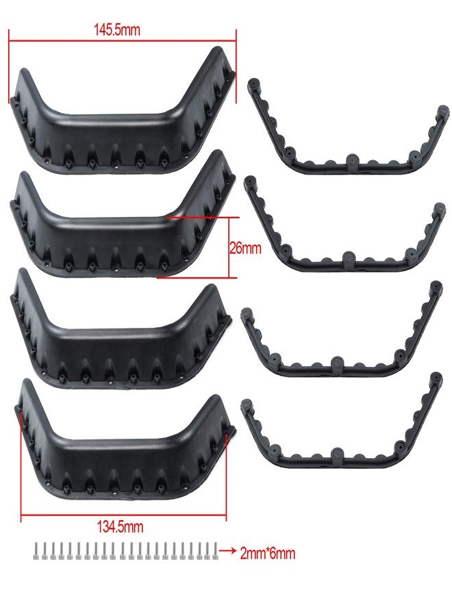 مجموعة واحدة من واقيات الرفارف بمقياس 1/10 مع براغي لسيارة التحكم عن بعد Axial SCX10 D90 D110 بمقياس 1/10 - Image 3